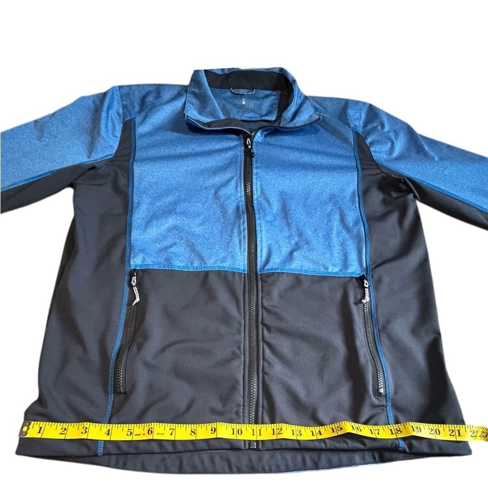 Elevate Athletic Jacket Blue Black Full Zip Lightweight Large XL Fit - Picture 10 of 15